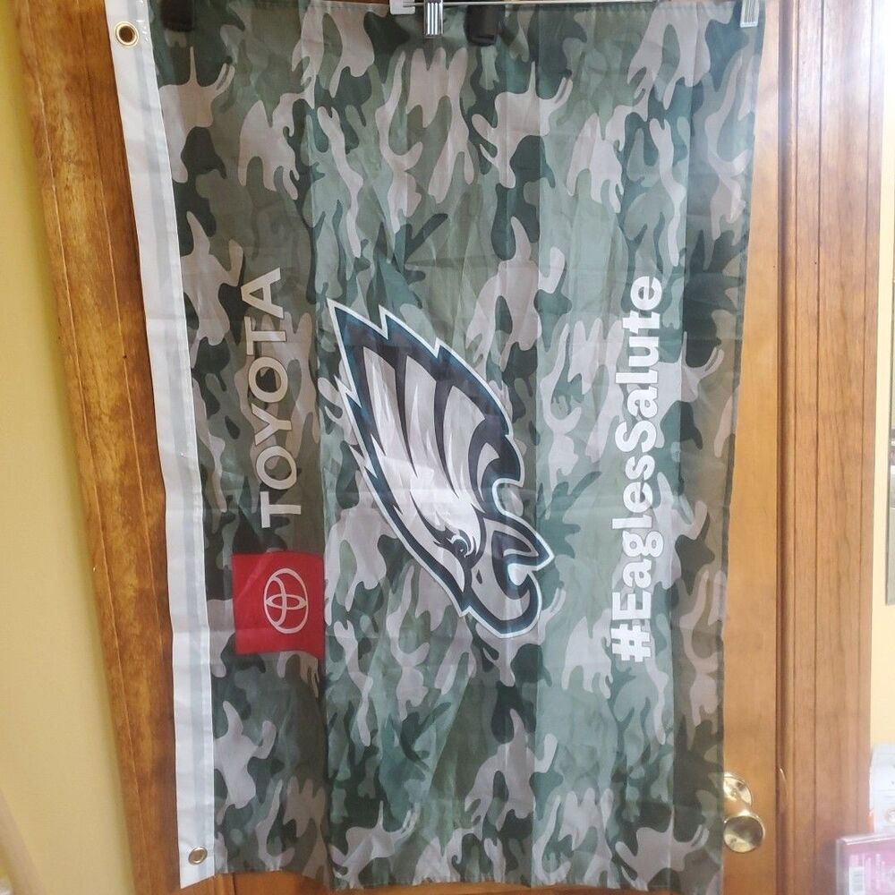 Philadelphia Eagles‎ Salute To Service Camo Flag NFL Toyota Team Banner